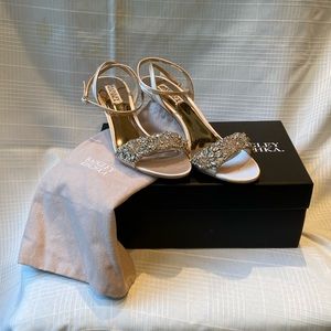 COPY - BADGLEY MISCHKA Richelle Embellished Ankle Strap Sandal - NEW